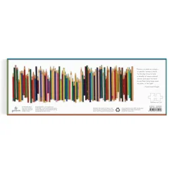 Galison Frank Lloyd Wright Colored Pencils Shaped 1000 Piece Panoramic Jigsaw Puzzle
