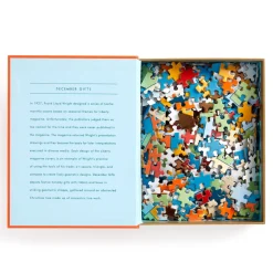 Galison Frank Lloyd Wright December Gifts 500 Piece Book Puzzle