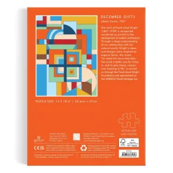 Galison Frank Lloyd Wright December Gifts 500 Piece Book Puzzle
