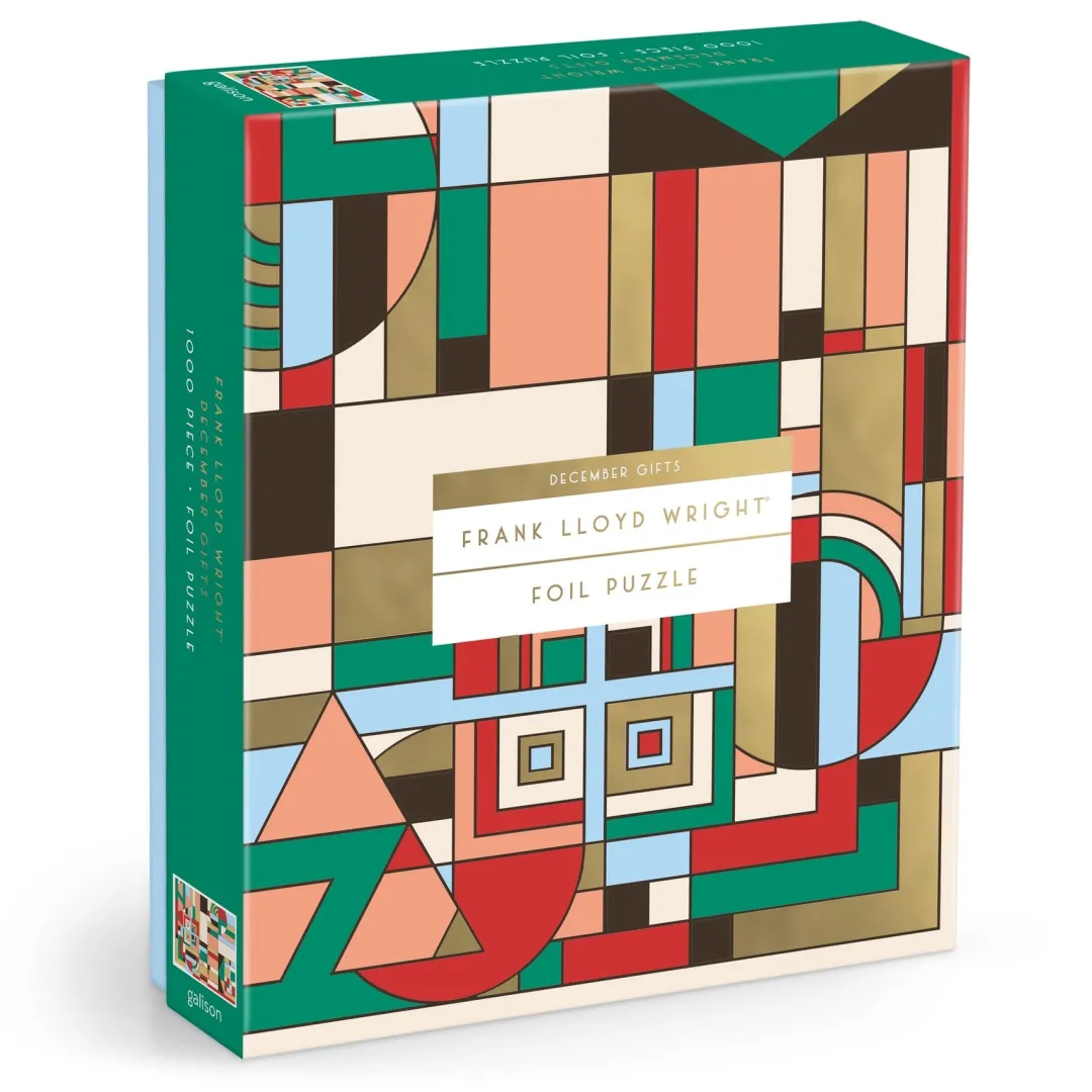 Galison Frank Lloyd Wright December Gifts 1000 Piece Foil Puzzle