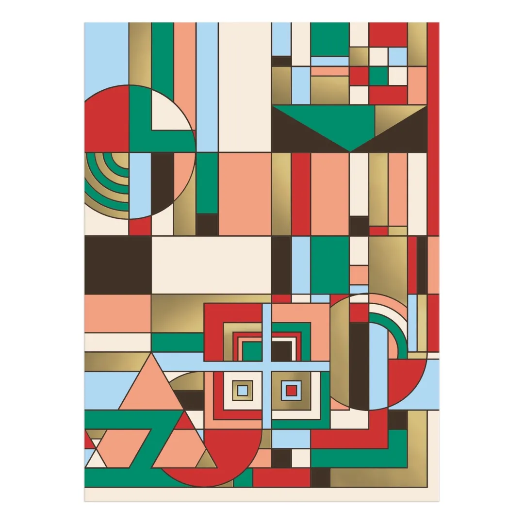 Galison Frank Lloyd Wright December Gifts 1000 Piece Foil Puzzle