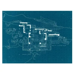Galison Frank Lloyd Wright Fallingwater Double-Sided 500 Piece Jigsaw Puzzle