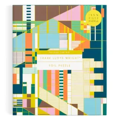 Galison Frank Lloyd Wright Hillside Curtain 1500 Piece Foil Puzzle