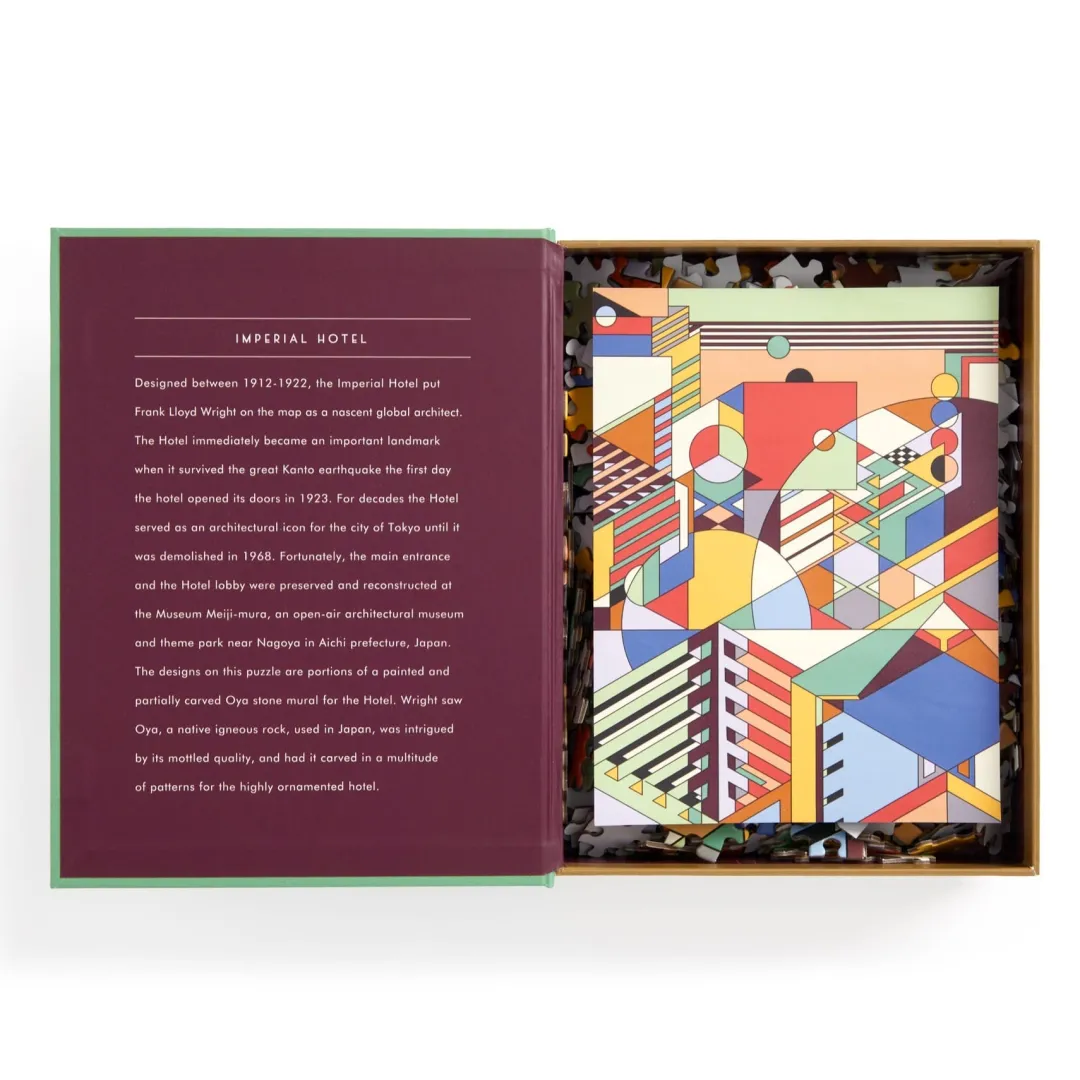 Galison Frank Lloyd Wright Imperial Hotel 500 Piece Book Puzzle