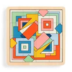 Galison Frank Lloyd Wright Imperial Hotel 2-in-1 Sliding Wood Puzzle