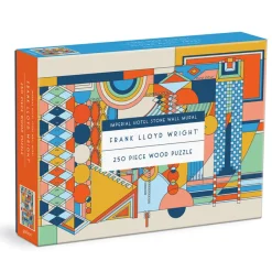 Galison Frank Lloyd Wright Imperial Hotel Stone Wall Mural 250 Piece Wood Puzzle
