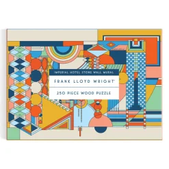 Galison Frank Lloyd Wright Imperial Hotel Stone Wall Mural 250 Piece Wood Puzzle