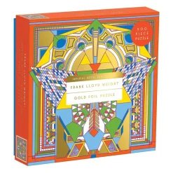 Galison Frank Lloyd Wright Imperial Hotel Peacock Rug 500 Piece Foil Jigsaw Puzzle