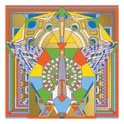 Galison Frank Lloyd Wright Imperial Hotel Peacock Rug 500 Piece Foil Jigsaw Puzzle