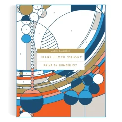Galison Frank Lloyd Wright March Balloons Paint By Number Kit
