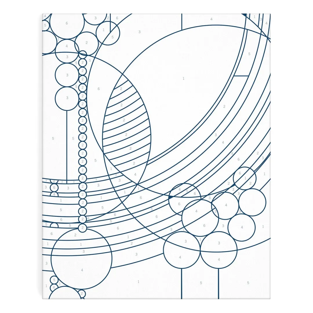 Galison Frank Lloyd Wright March Balloons Paint By Number Kit