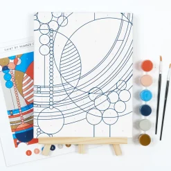 Galison Frank Lloyd Wright March Balloons Paint By Number Kit