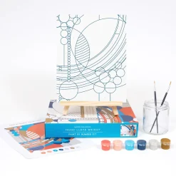Galison Frank Lloyd Wright March Balloons Paint By Number Kit
