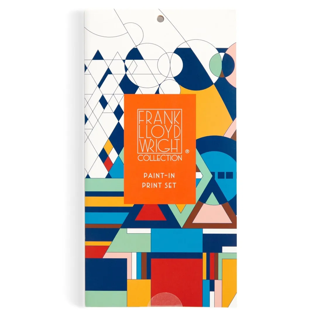 Galison Frank Lloyd Wright Paint-In Print Set
