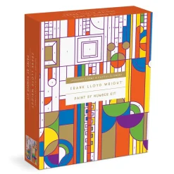 Galison Frank Lloyd Wright Saguaro Cactus and Forms Paint By Number Kit