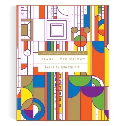 Galison Frank Lloyd Wright Saguaro Cactus and Forms Paint By Number Kit