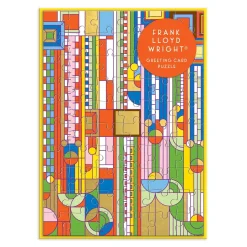 Galison Frank Lloyd Wright Saguaro Forms & Cactus Flowers Greeting Card Puzzle