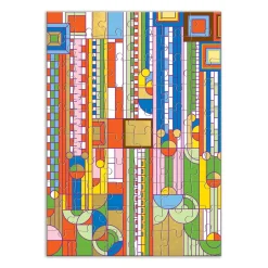 Galison Frank Lloyd Wright Saguaro Forms & Cactus Flowers Greeting Card Puzzle