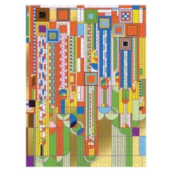Galison Frank Lloyd Wright Saguaro Cactus And Forms Foil Stamped 1000 Piece Jigsaw Puzzle