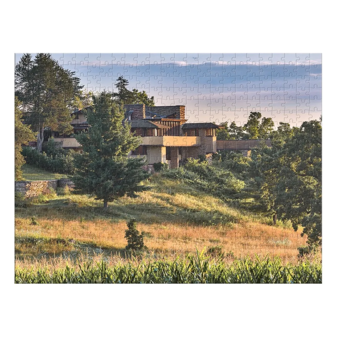 Galison Frank Lloyd Wright Taliesin and Taliesin West Double-Sided 500 Piece Jigsaw Puzzle