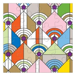 Galison Frank Lloyd Wright Wooden Jigsaw Puzzle Set
