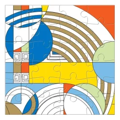 Galison Frank Lloyd Wright Wooden Jigsaw Puzzle Set