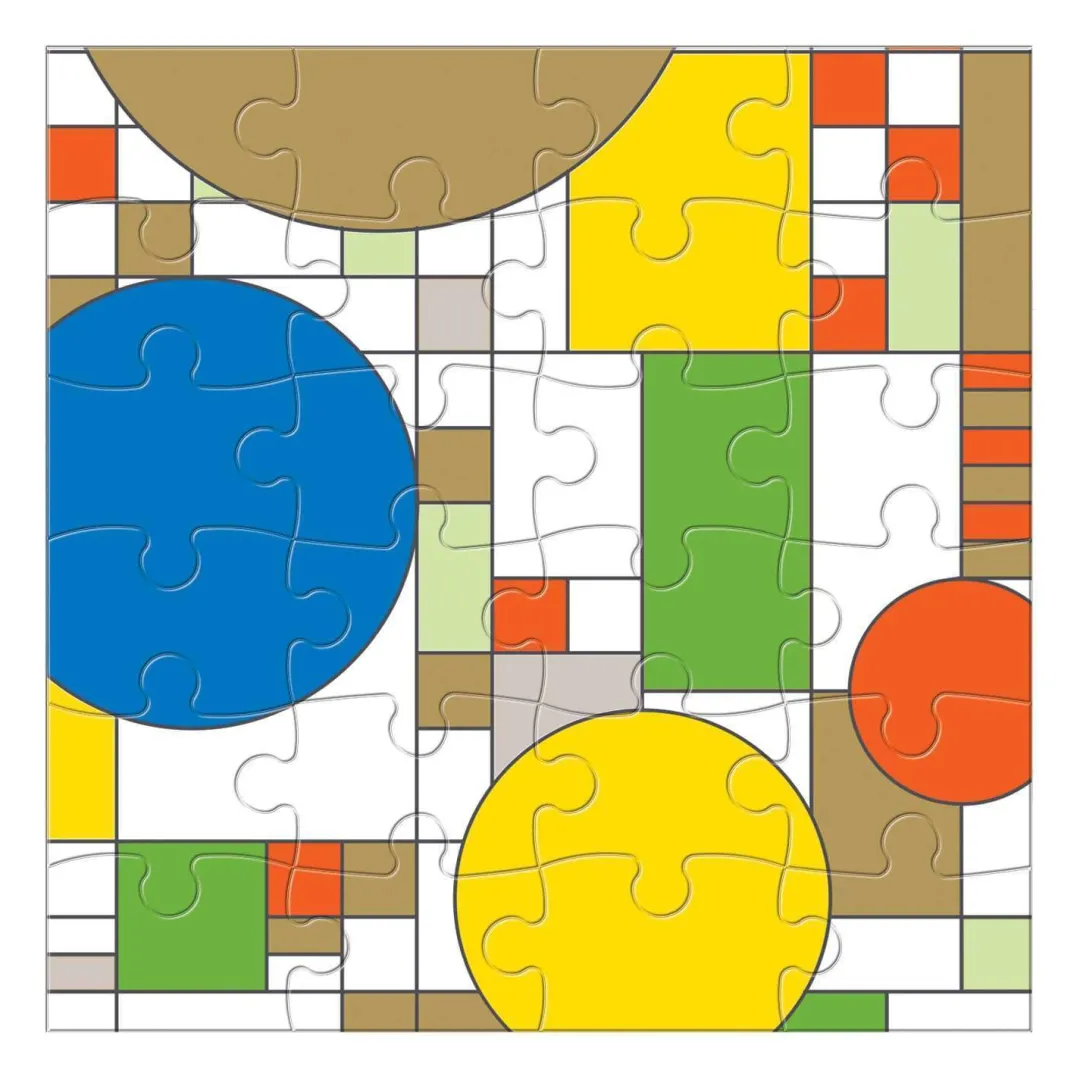 Galison Frank Lloyd Wright Wooden Jigsaw Puzzle Set