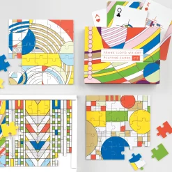 Galison Frank Lloyd Wright Wooden Jigsaw Puzzle Set