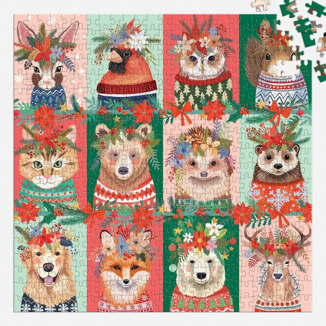Galison Furry And Bright 500 Piece Puzzle