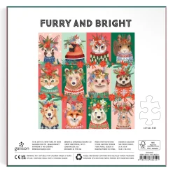 Galison Furry And Bright 500 Piece Puzzle