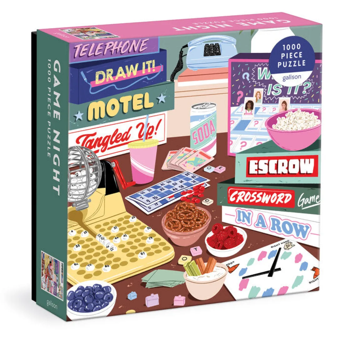 Galison Game Night 1000 Piece Puzzle