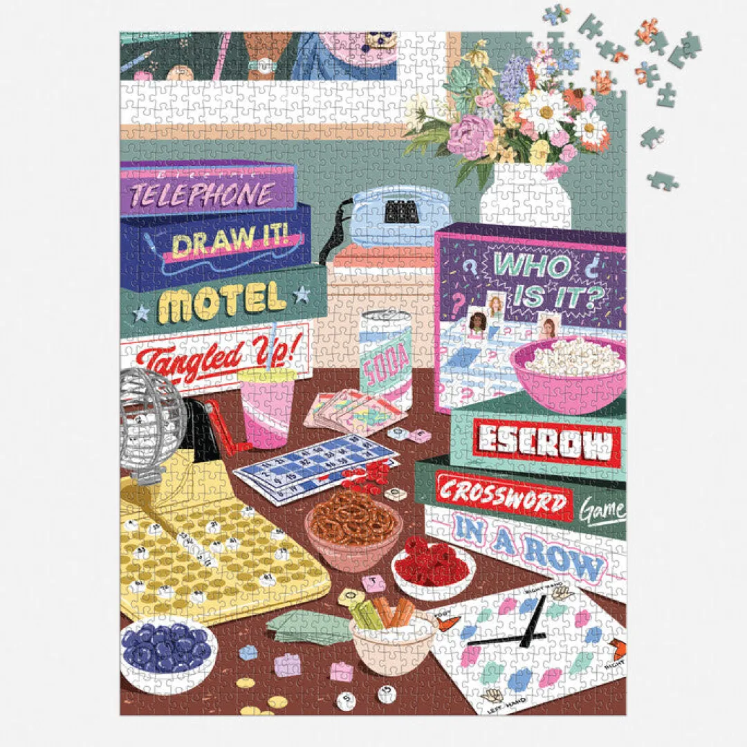 Galison Game Night 1000 Piece Puzzle