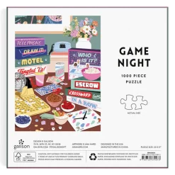 Galison Game Night 1000 Piece Puzzle