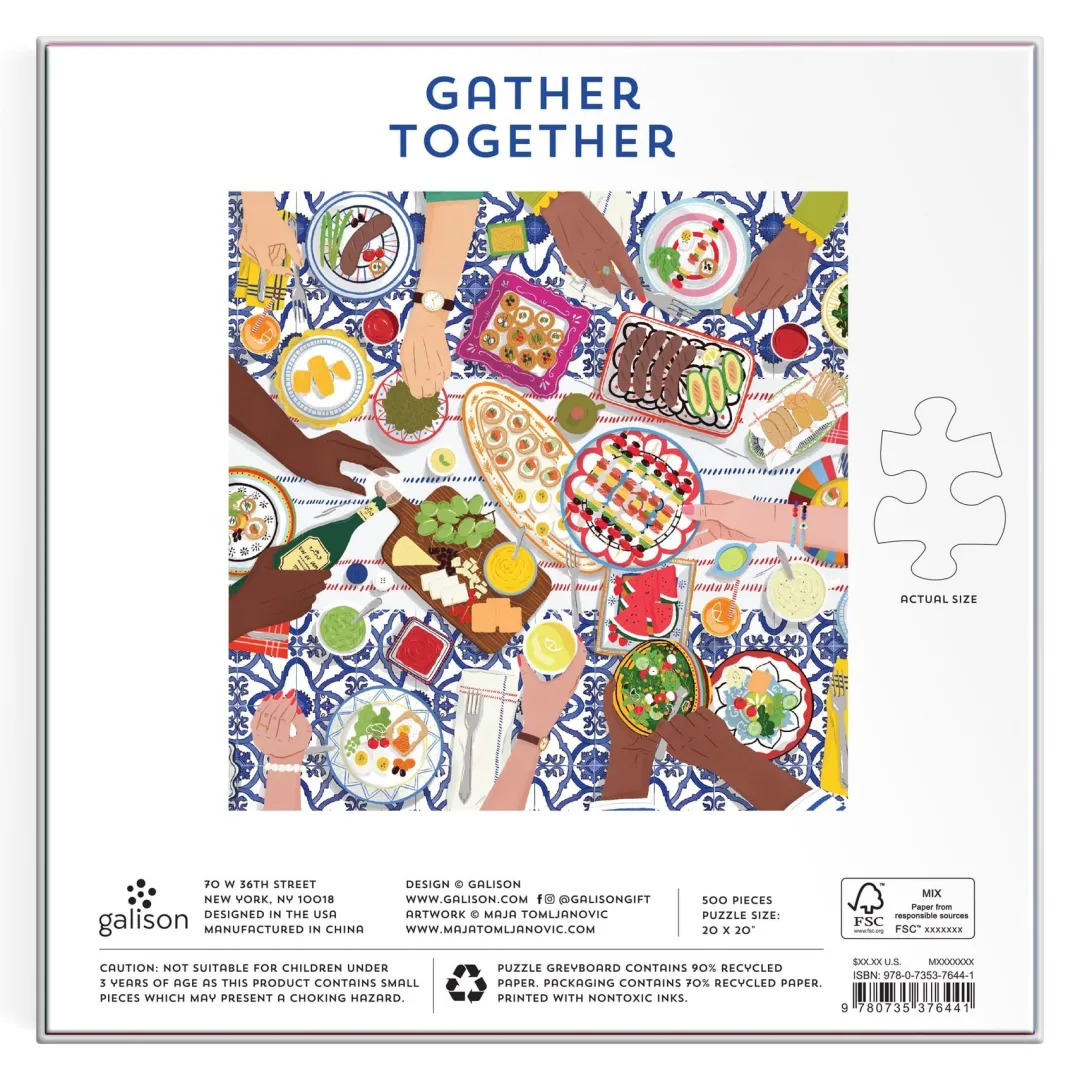 Galison Gather Together 500 Piece Puzzle