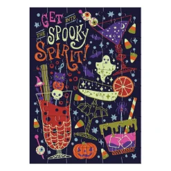 Galison Get into the Spooky Spirit Greeting Card Puzzle
