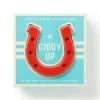 Galison Giddy Up Tabletop Horseshoes Game