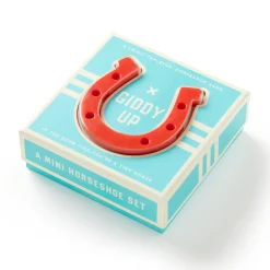 Galison Giddy Up Tabletop Horseshoes Game