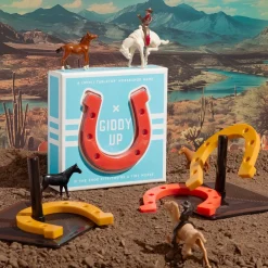 Galison Giddy Up Tabletop Horseshoes Game