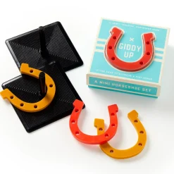 Galison Giddy Up Tabletop Horseshoes Game