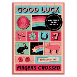 Galison Good Luck Greeting Card Puzzle