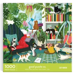 Galison Good Puzzle Co. Cat Haven 1000 Piece Puzzle