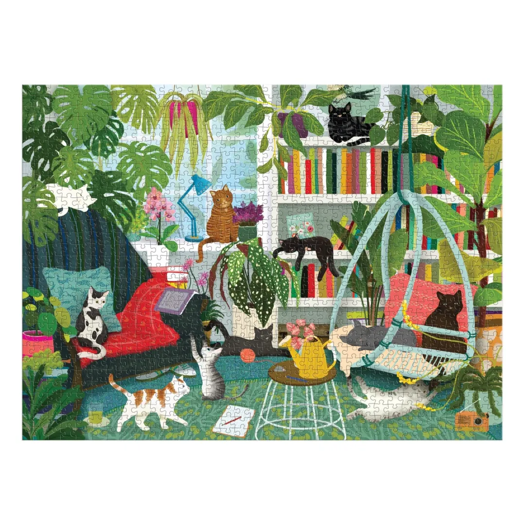 Galison Good Puzzle Co. Cat Haven 1000 Piece Puzzle