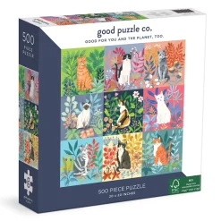 Galison Good Puzzle Co. Cats and Flowers 500pc Puzzle