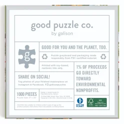 Galison Good Puzzle Co. Greenhouse 1000 Piece Puzzle