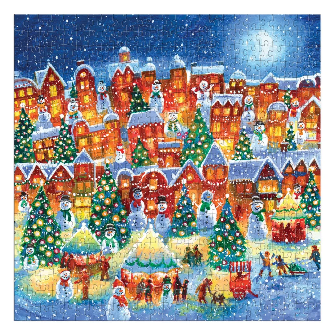 Galison Good Puzzle Co. Little Town Lights 500pc Puzzle