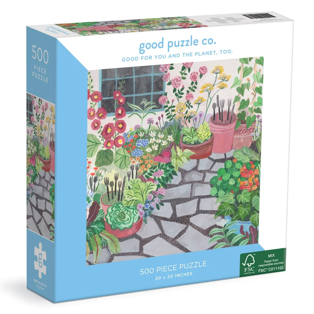 Galison Good Puzzle Co. Outdoor Garden 500pc Puzzle