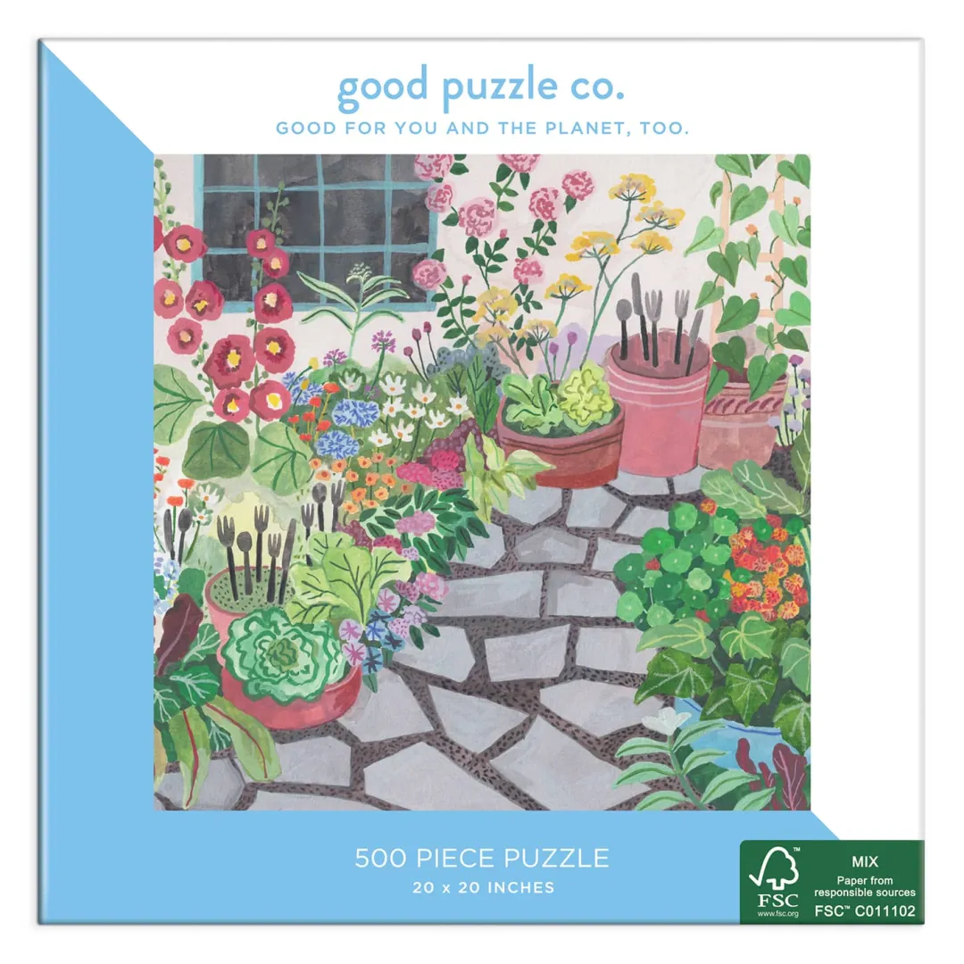 Galison Good Puzzle Co. Outdoor Garden 500pc Puzzle