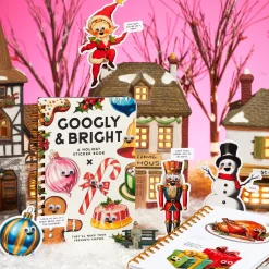Galison Googly & Bright Holiday Sticker Book
