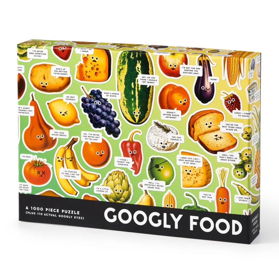 Galison Googly Food 1000 Piece Puzzle