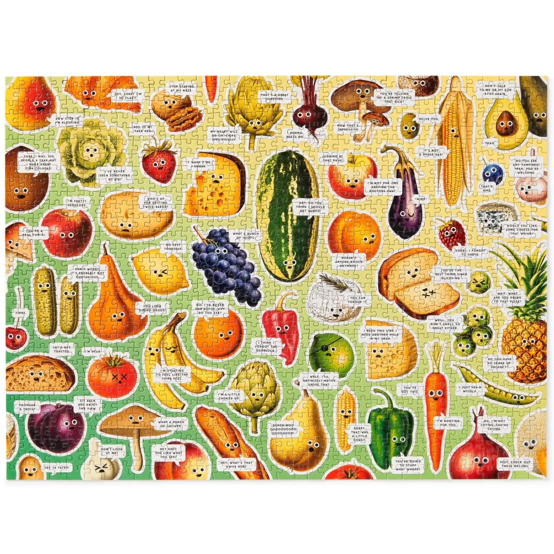 Galison Googly Food 1000 Piece Puzzle
